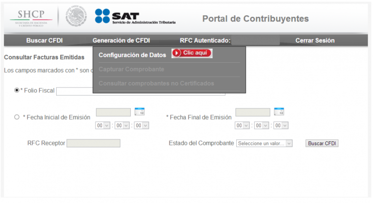 sat datos personales