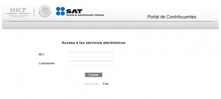 login sat contrasena